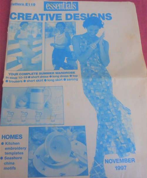 ESSENTIAL  PATTERNS E119  "SUMMER WARDRONE" SIZES 10 - 18 - SUPPLIED IN A PLASTIC SLEEVE