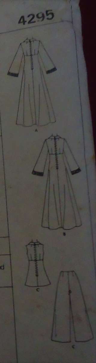 McCALLS 4295 DRESS-TOP-PANTS SIZE 14 BUST 36"/92 CM COMPLETE