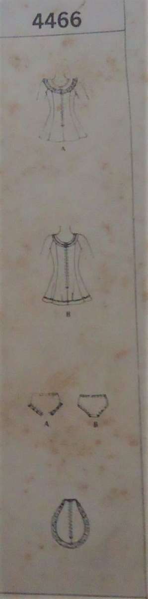 McCALLS 4466 TENNIS DRESS-PANTIES AND TENNIS RACQUET COVER SIZE12 BUST 34"  COMPLETE