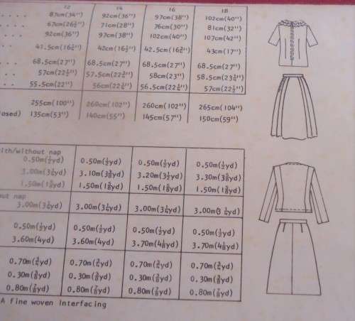 VINTAGE WOMAN`S WEEKLY PATTERN #851 JACKET & SKIRT SIZE 12-14- COMPLETE-UNCUT-F/FOLDED