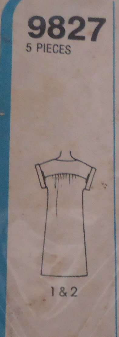 SIMPLICITY PATTERNS 9827 PULLOVER DRESS SIZE 10 BUST 83 CM COMPLETE