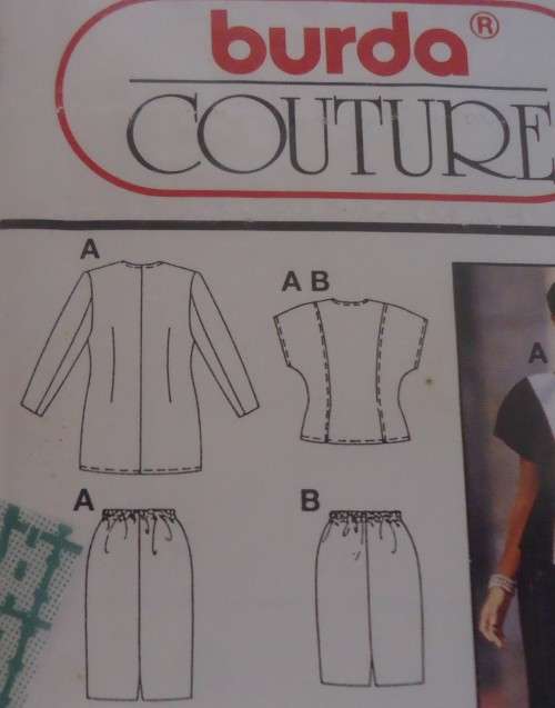 BURDA 4565 LOOSE JACKET-TOP-SKIRT SIZE 12-14-16-18-20-22 COMPLETE