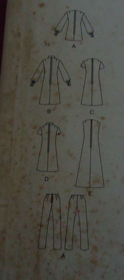 VOGUE 2506 DRESS OR TUNIC + PANTS SIZE 16 NUST 38"  COMPLETE