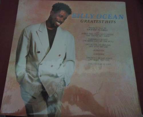 BILLY OCEAN GREATEST HITS - 1989 JIVE VINYL LP - HIP (D) 60 WITH INNER SLEEVE & SHRINKWRAP V/CLEAN