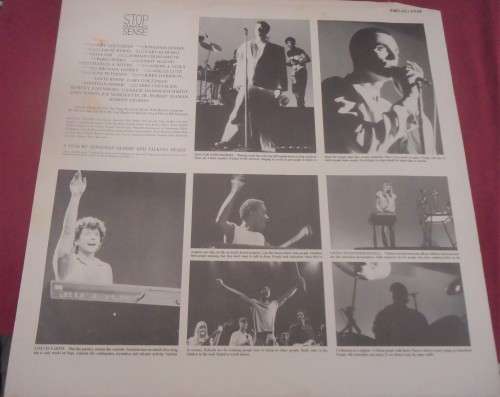 TALKING HEADS - STOP MAKING SENSE- 1984 EMI VINYL LP-EMCJ (L) 5338 WITH INNER SLEEVE