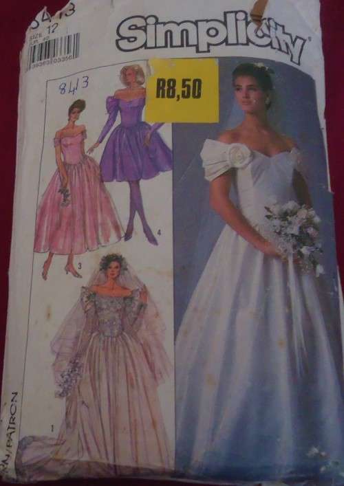 SIMPLICITY 8413 BRIDAL DRESS WITH SIZE 12 SEE LISTING