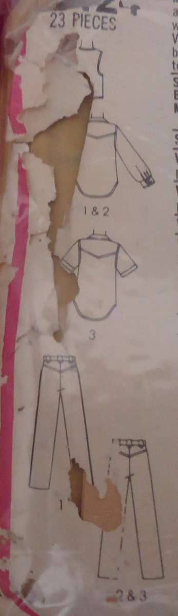 SIMPLICITY 9124  MEN'S SHIRTS -PANTS - REVERSIBLE WAISTOCAT SIZE 38- COMPLETE-WORN PK- IN ZIPLOC