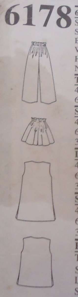 NEW LOOK PATTERNS 6178 STOPS-SHORTS-PANTS 7 SIZES IN ONE 10 - 22 -COMPLETE