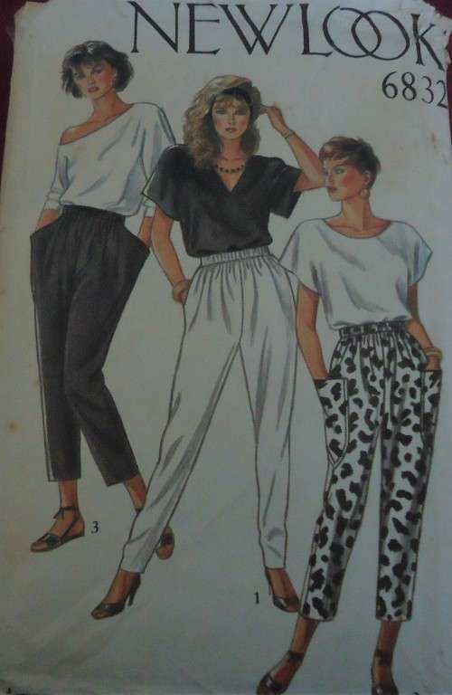 NEW LOOK PATTERNS 6832 TOP & PANTS 6 SIZES IN ONE 8 - 18 - NO SEWING INSTRUCTIONS