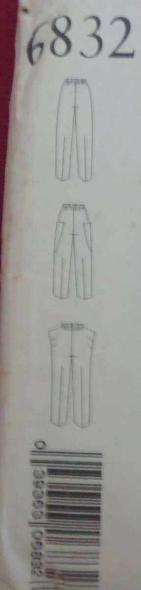 NEW LOOK PATTERNS 6832 TOP & PANTS 6 SIZES IN ONE 8 - 18 - NO SEWING INSTRUCTIONS