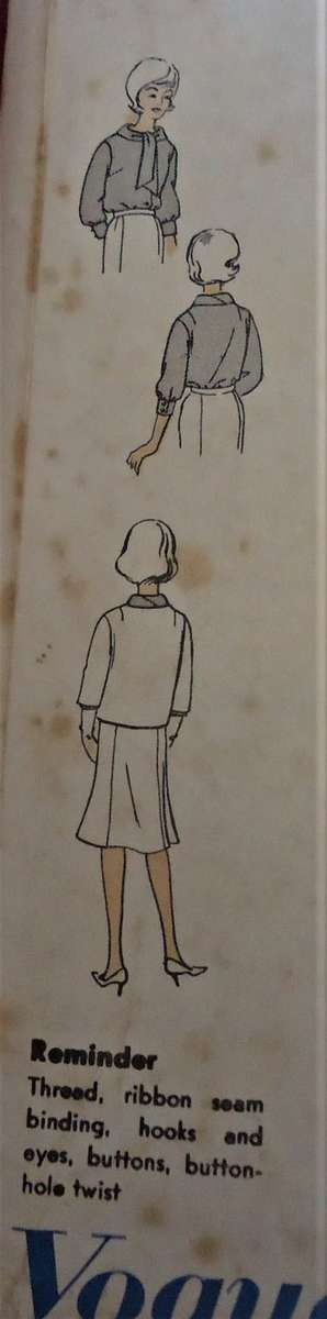 VINTAGE VOGUE 5462 SUIT AND BLOUSE SIZE 14 BUST 34" COMPLETE