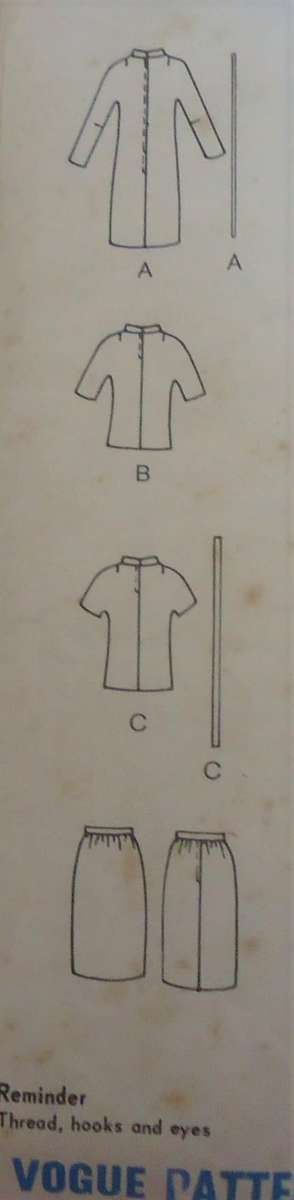 VINTAGE VOGUE 6546 STWO PIECE OR ONE PIECE DRESS SIZE 18 BUST 38" COMPLETE