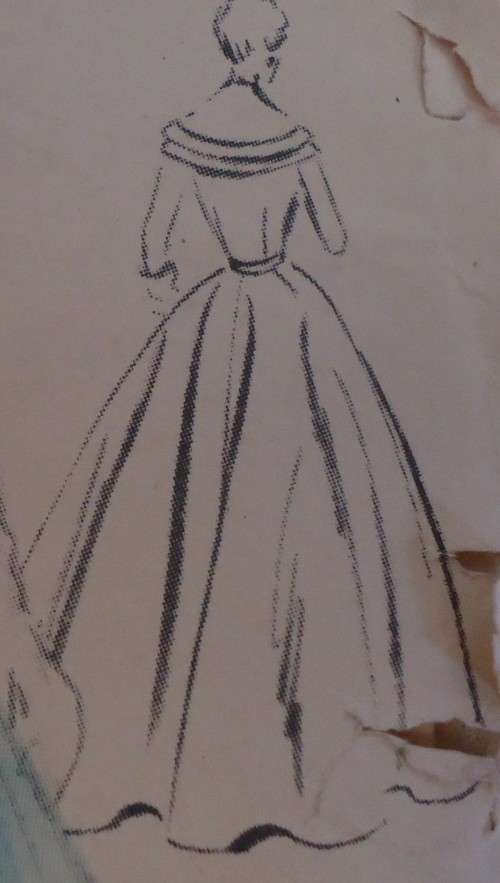 VINTAGE VOGUE 7874 ONE PIECE DRESS SIZE 12 BUST 34"  COMPLETE