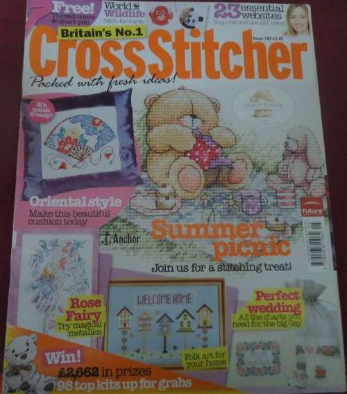 CROSS STITCHER- MAY 2007- ISSUE 185-104 PAGES OF PATTERNS