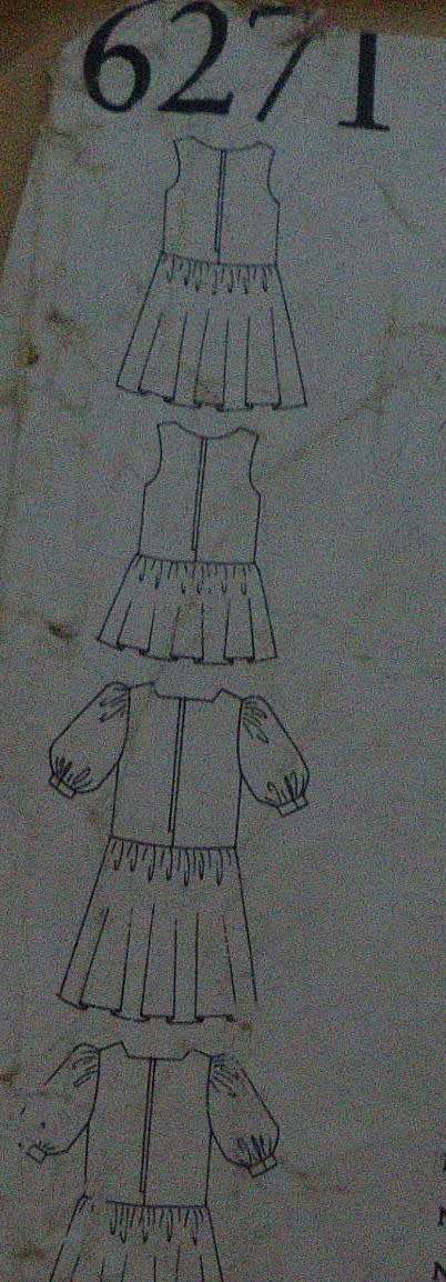 NEW LOOK PATTERNS 6271 GIRLS DRESS NINE SIZES IN ONE 4-12 YEARS NO SEWING INSRUCTIONS
