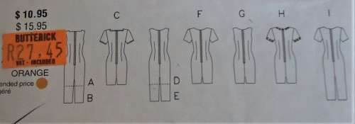 BUTTERICK 4998 SET OF DRESSES SIZE 14-16-18 COMPLETE & PART CUT