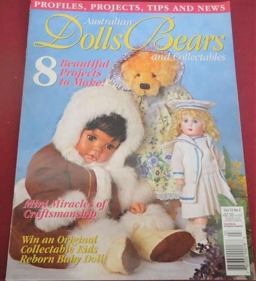 DOLLS & BEARS - VOL 13 NO 2 - 2006 -84 PAGES WITH PATTERN PULLOUT