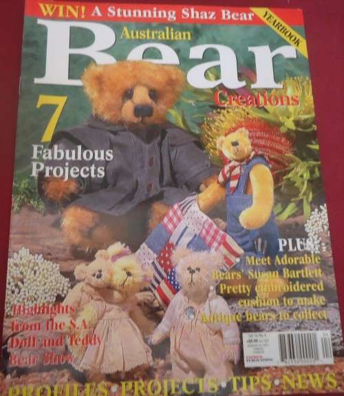 "BEAR CREATIONS" VOL 10  NO 4 AUSTRALIAN 2004 - 84 PAGE MAGAZINE INC PATTERN SHEET