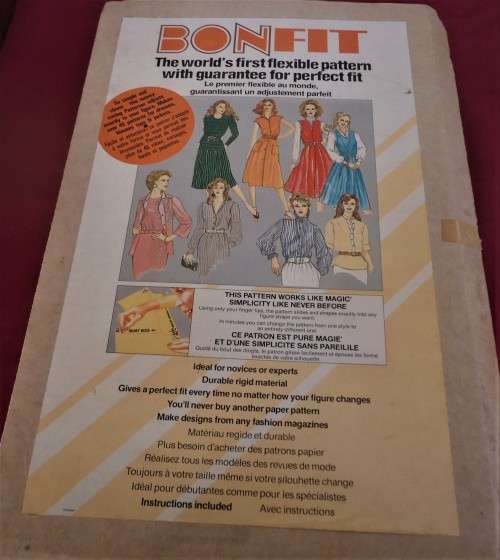 VINTAGE BONFIT FULLY ADJUSTABLE BASIC FIT BODICE PATTERN WITH KIT MAKES 45 PATTERNS
