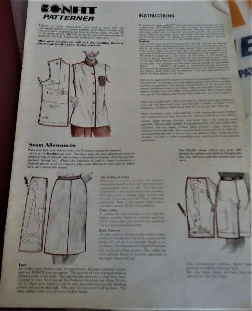 VINTAGE BONFIT FULLY ADJUSTABLE BASIC FIT BODICE PATTERN WITH KIT MAKES 45 PATTERNS
