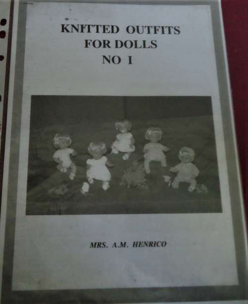 KNITTED OUTFITS FOR DOLL NO 1  BY MRS A.M. HENRICO - PHOTOSTAT COPY