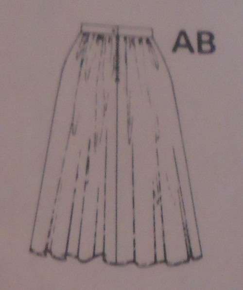 BURDA PATTERN 5371 SKIRT SIZES 8+10+12+14+16+18 COMPLETE