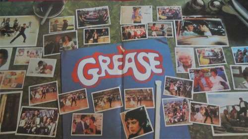 GREASE - SOUNDTRACK -RHODESIAN ISSUE 1978 POLYDOR VINYL LP-2658 125 WITH WHITE RECORD LABELS