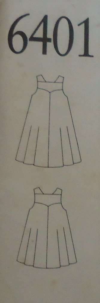 NEW LOOK PATTERNS 6401 PINAFORE DRESS-TOP SIZES 8 - 18 COMPLETE-UNCUT-F/FOLDED