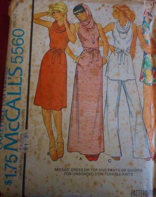 RETRO McCALL'S 5560 DRESS-TOP-PANTS-SHORTS SIZE MEDIUM 12-14 COMPLETE