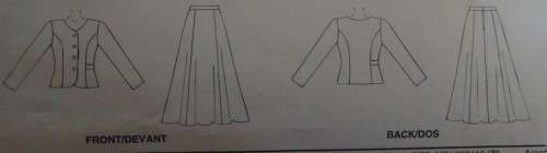 McCALLS 8498  JACKET & SKIRT SIZE A  8-10-12-14 COMPLETE