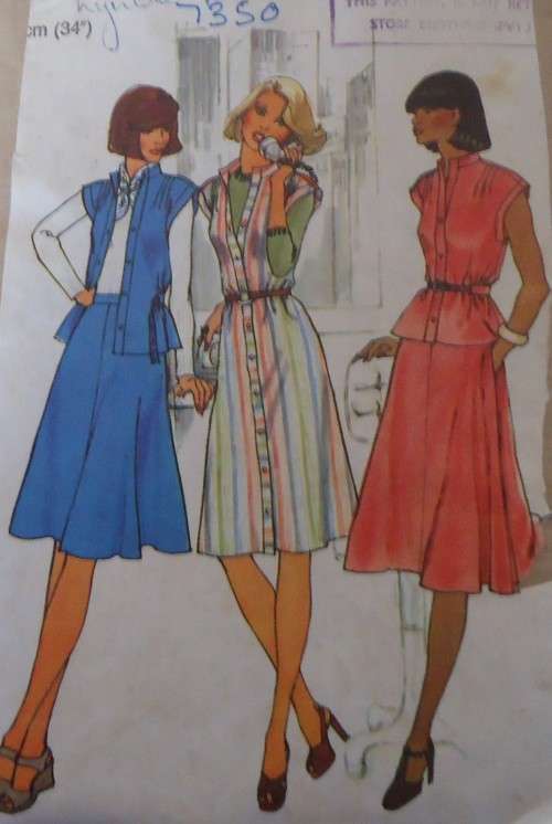 SIMPLICITY PATTERN 7350 DRESS/TOP & SKIRT SIZE12 SEE LISTING