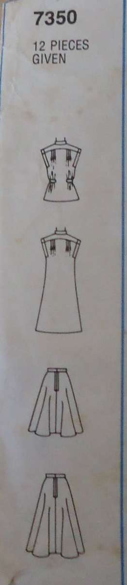 SIMPLICITY PATTERN 7350 DRESS/TOP & SKIRT SIZE12 SEE LISTING