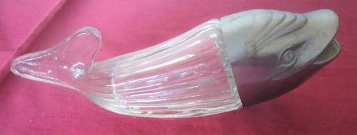 RETRO 50'S GLASS FISH SNACK DISPENSER - LOOK SEE - GREAT TALKING POINT!