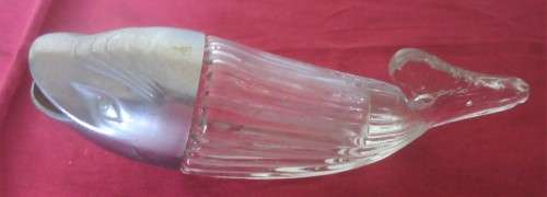 RETRO 50'S GLASS FISH SNACK DISPENSER - LOOK SEE - GREAT TALKING POINT!