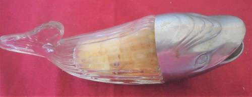 RETRO 50'S GLASS FISH SNACK DISPENSER - LOOK SEE - GREAT TALKING POINT!