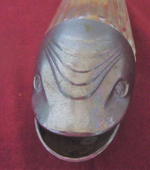 RETRO 50'S GLASS FISH SNACK DISPENSER - LOOK SEE - GREAT TALKING POINT!