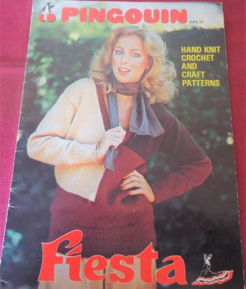 PINGOUIN /FIESTA PPS 24 - 20 HAND KNIT-CROCHET-CRAFT PATTERN BOOK -24 PAGES