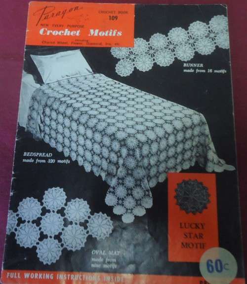 PARAGON #109  CROCHET MOTIFS - 16 PAGE A4 BOOKLET