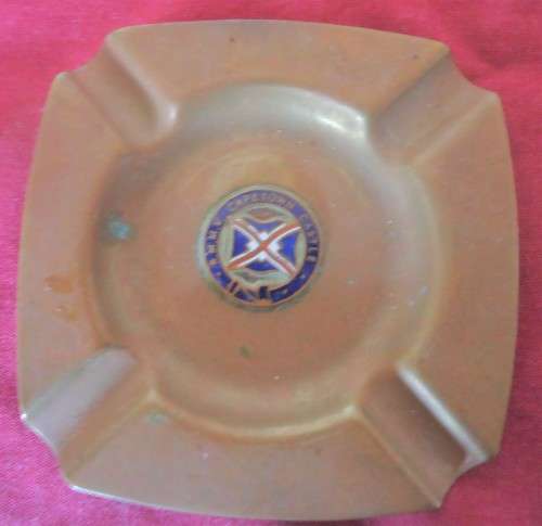 V/VINTAGE BLOEMFONTEIN CASTLE DOLL SAILOR & FORMAL EVENING WEAR-CAPE TOWN CASTLE BRASS ASHTRAY
