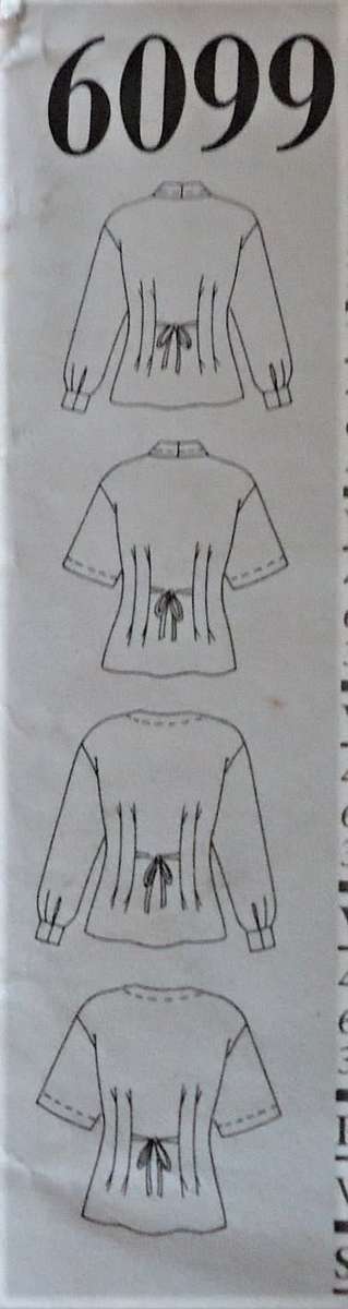 NEW LOOK 6099 SET OF BLOUSES SIZE 8-18 COMPLETE