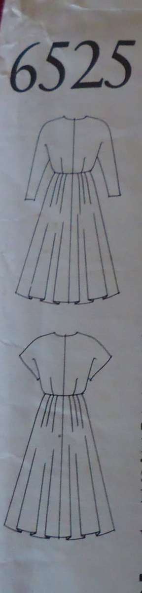 NEW LOOK PATTERNS 6525 - DRESS WITH SWEETHEART NECKLINE -7 SIZES IN ONE - 6 -18  - COMPLETE