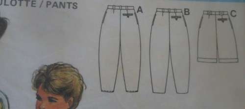 BURDA 6329 BOYS & MAN`S CULOTTE-PANTS  SIZE 8+10+12/14+16 + 18 + 20  COMPLETE