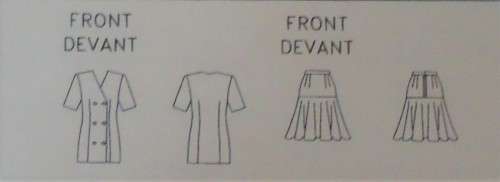 BUTTERICK PATTERN 3528 TOP & SKIRT SIZES 12-14-16 COMPLETE