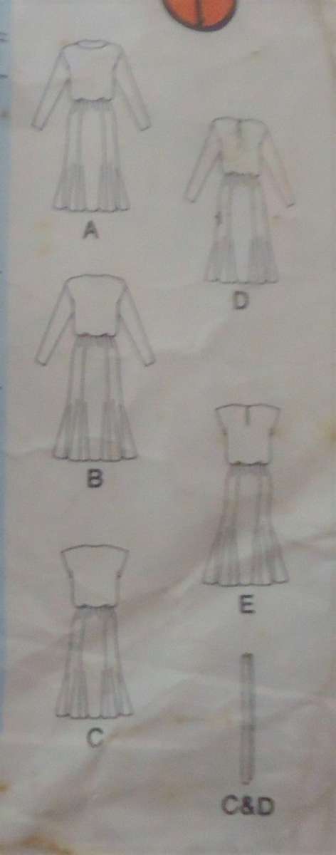 BUTTERICK  3965 PULLOVER DRESS SIZE 8-10-12 COMPLETE