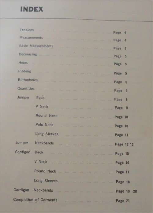 SINGER KNITTING MACHINES -JUMPERS & CARDIGANS RAGLAN SLEEVES-CLASSIC SERIES 5 - 8 PLY-  24 PAGES