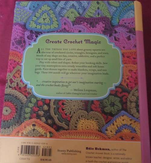 BEYOND THE SQUARE - CROCHET MOTIFS-144 DIFFERENT MOTIFS- EDIE ECKMAN - 204 PAGES HARDCOVER