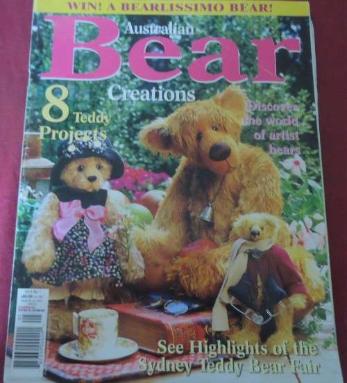 "BEAR CREATIONS" VOL 8 NO 7 AUSTRALIAN  - 84 PAGE MAGAZINE INC PATTERNS