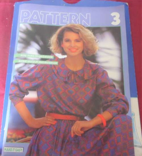 MAKE IT EASY PATTERN NUMBER 3 - 10 BLOUSES + SHAWL - UNCUT