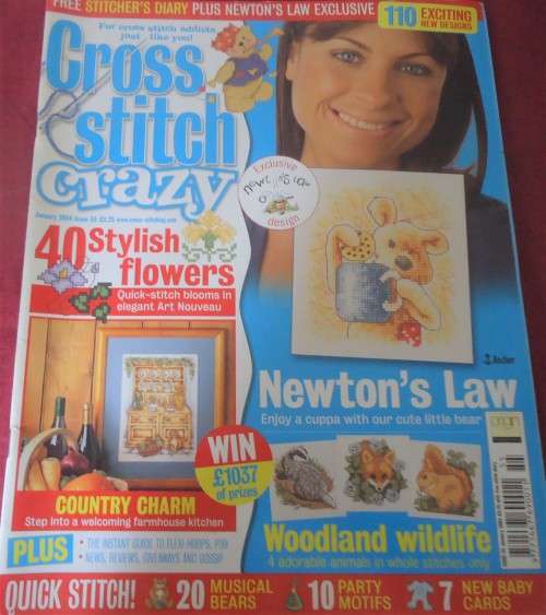 CROSS STITCH CRAZY -  ISSUE 55 JANUARY 2004 - 84 A4 PAGES WITH PATTERNS
