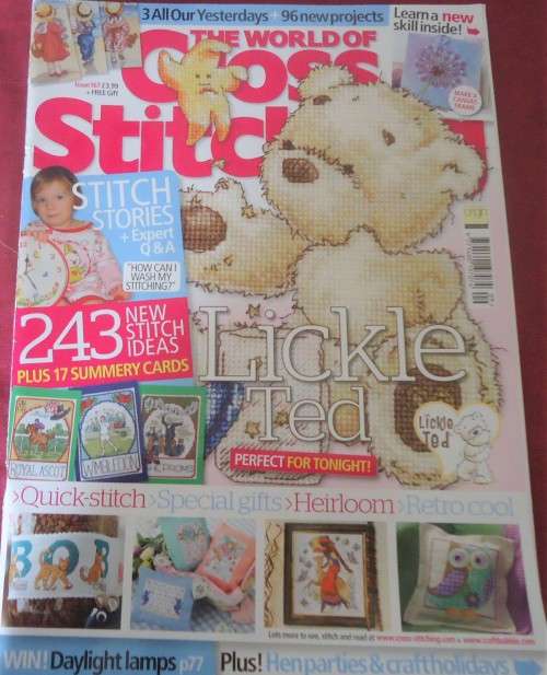 THE WORLD OF CROSS STITCHING UK - NO 167 - 100 A4 PAGES WITH PATTERNS